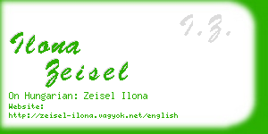 ilona zeisel business card